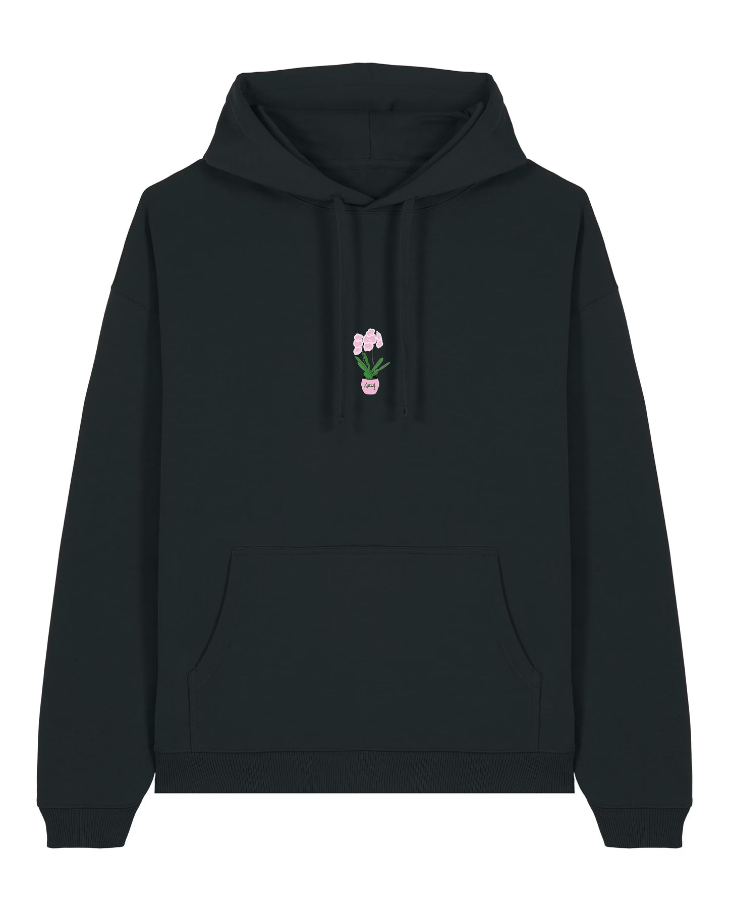 Hoodie Oversized Orchidée - Noir