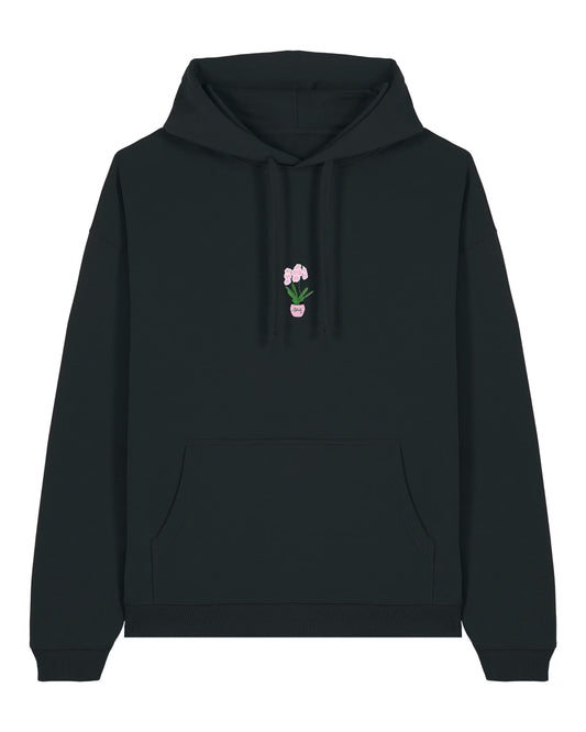 Hoodie Oversized Orchidée - Noir