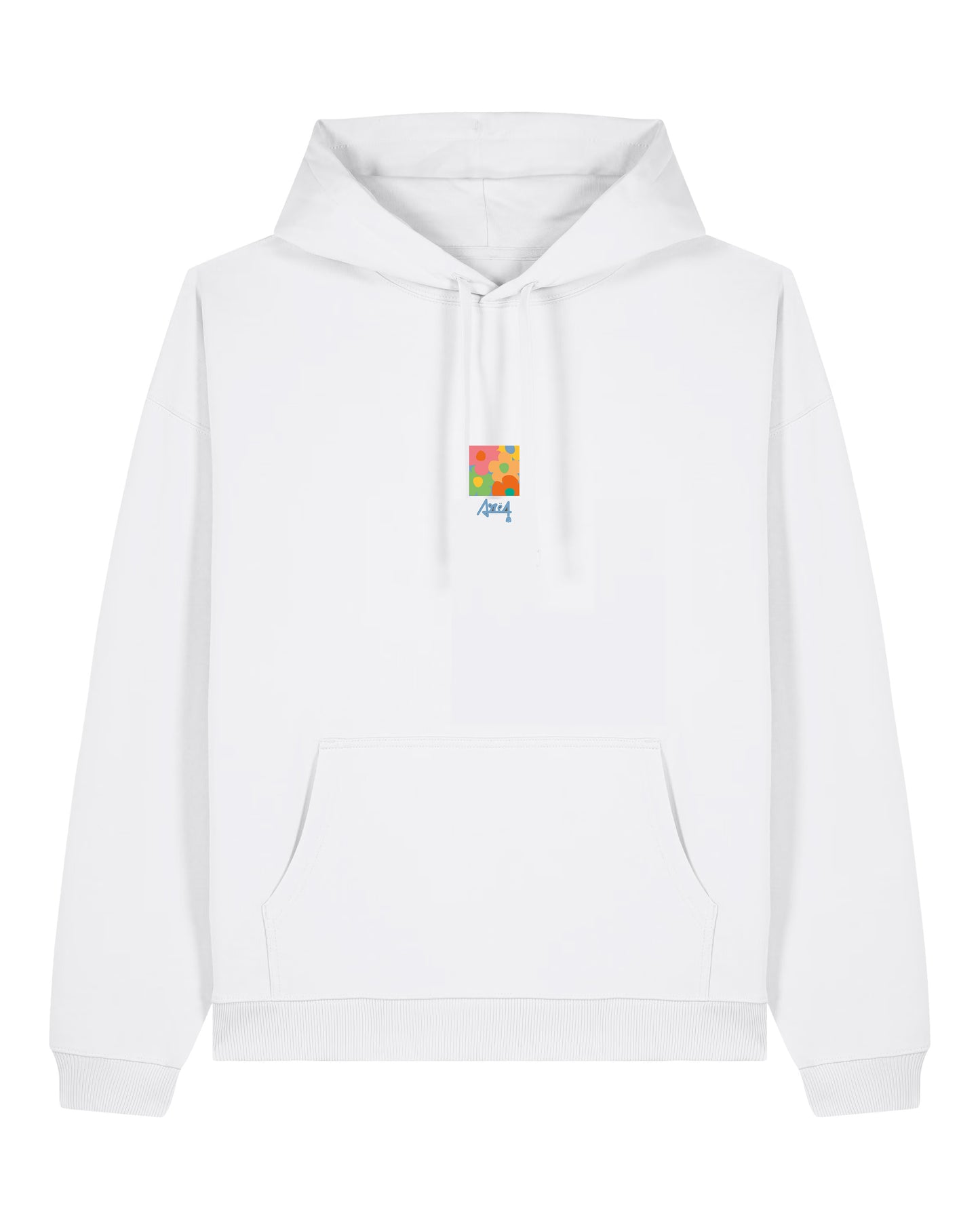 Hoodie Oversized Floral - Blanc