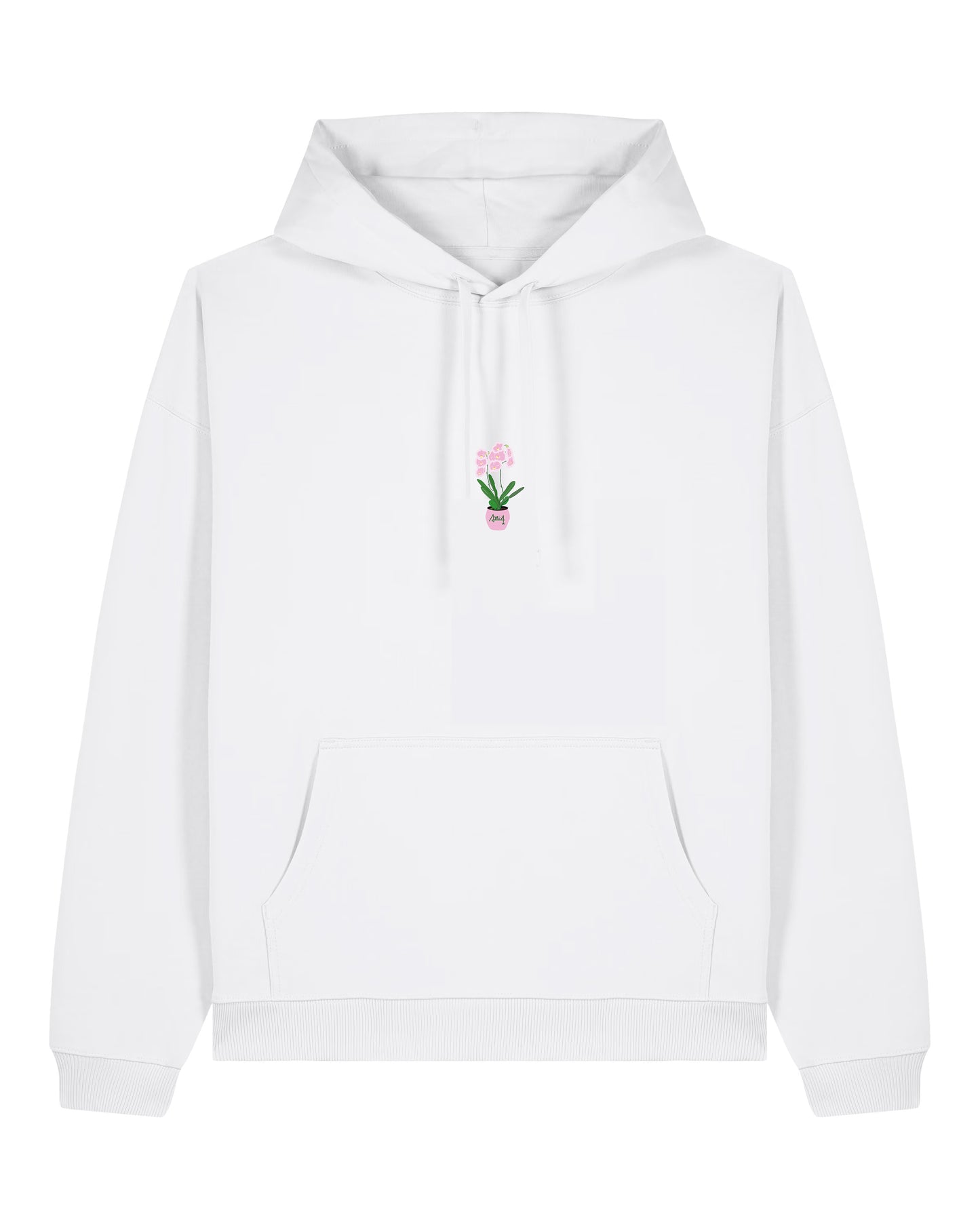 Hoodie Oversized Orchidée - Blanc