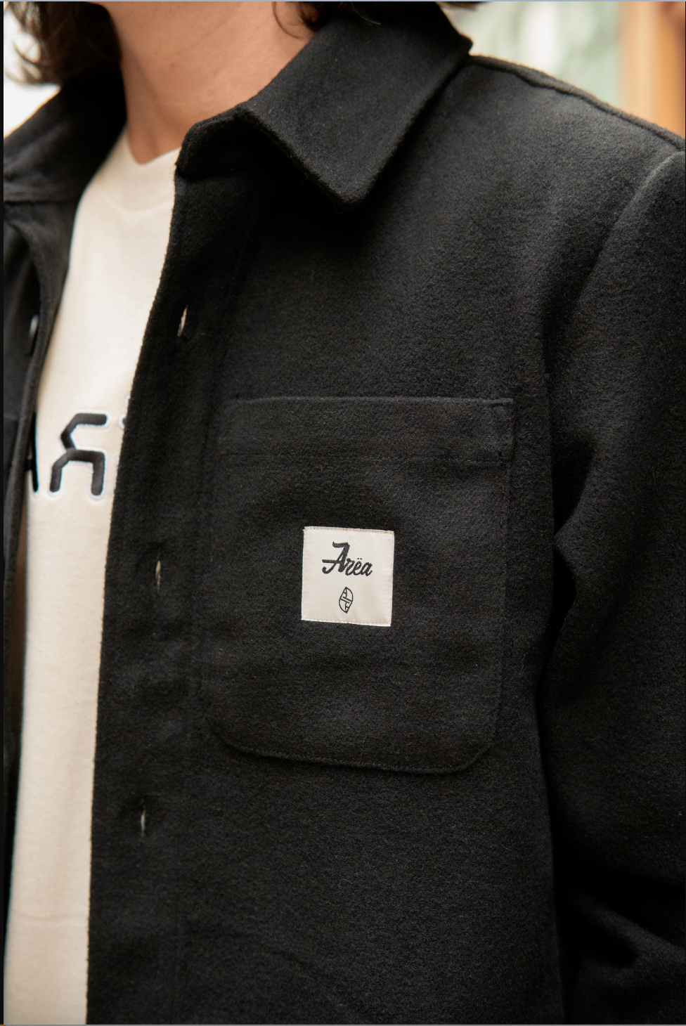 Sur-chemise à broderie chenille
