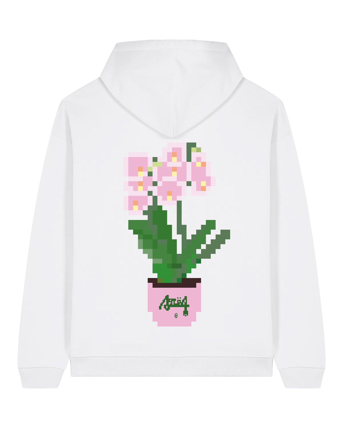 Hoodie Oversized Orchidée - Blanc