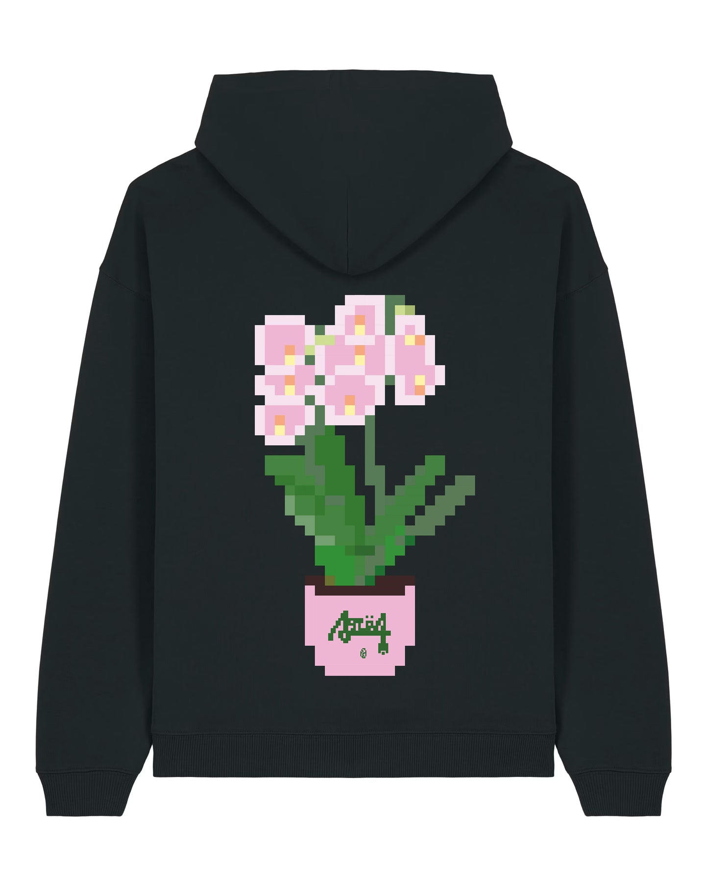 Hoodie Oversized Orchidée - Noir
