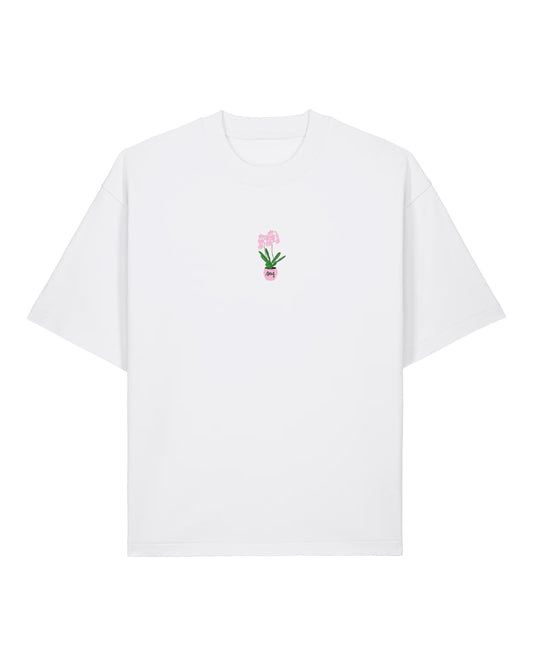 T-shirt Orchidée - Blanc