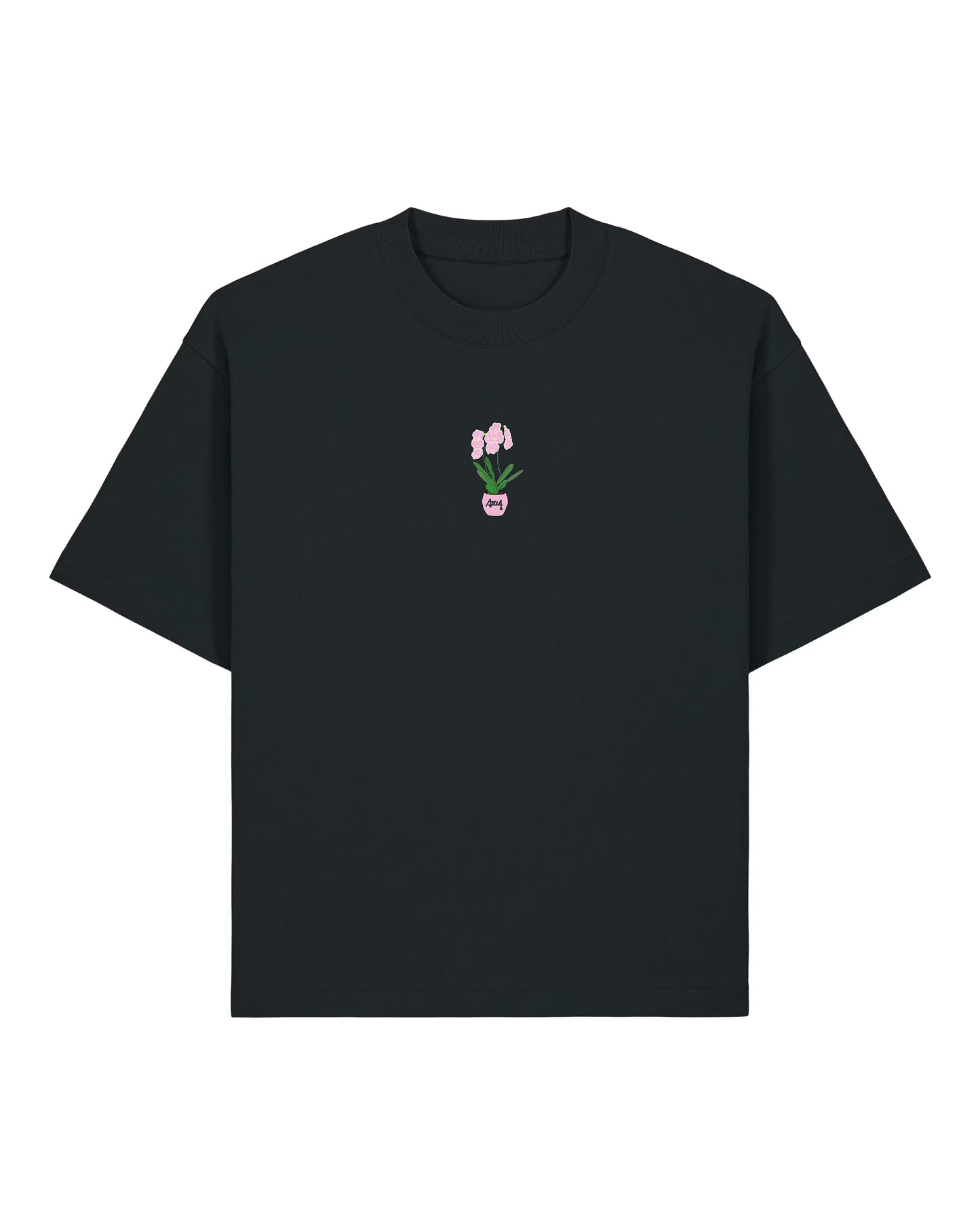 T-shirt Orchidée - Noir