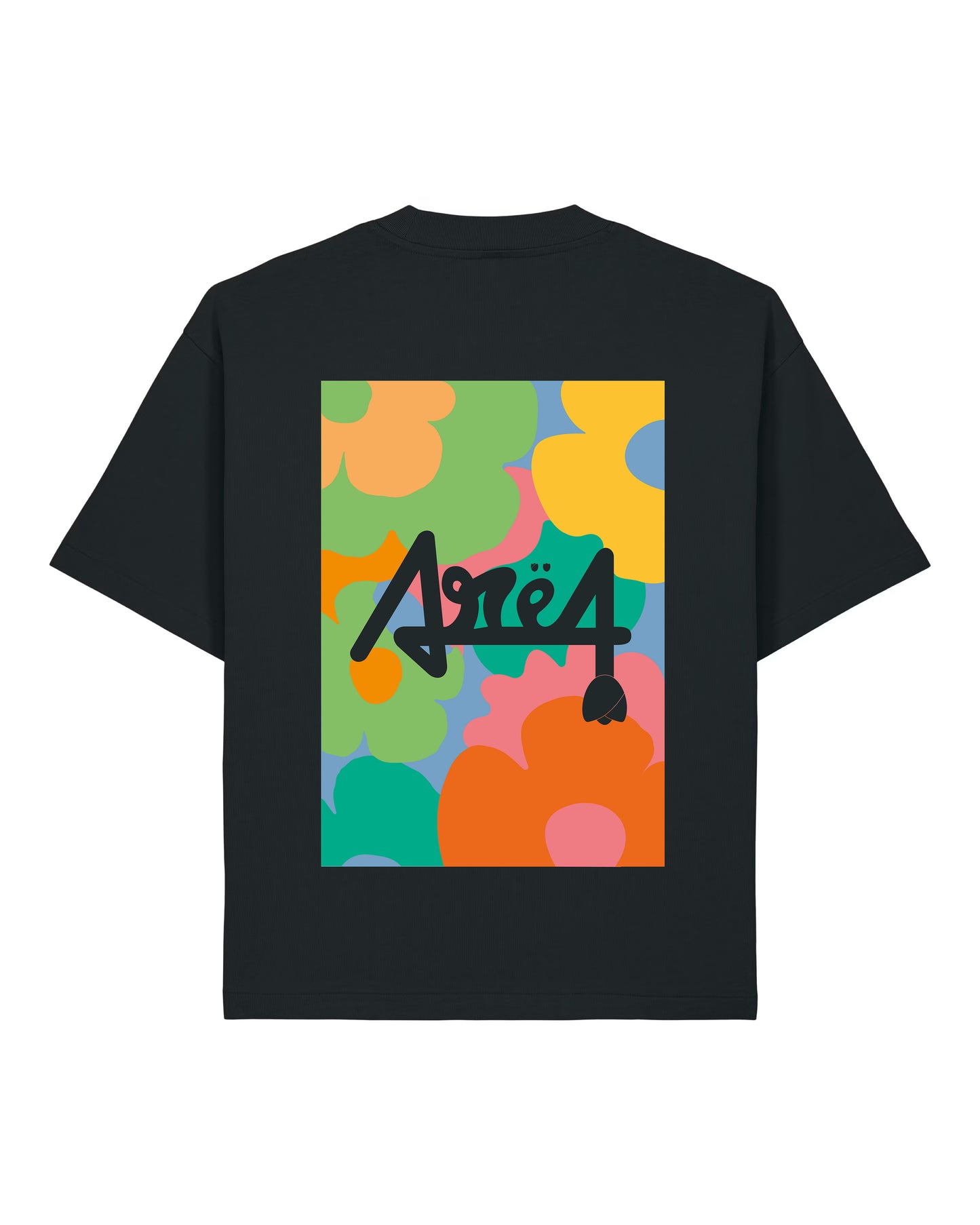 T-shirt Floral - Noir