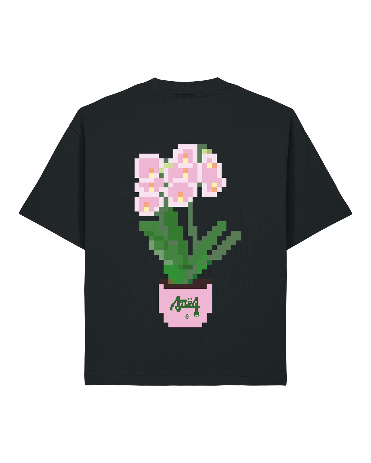 T-shirt Orchidée - Noir