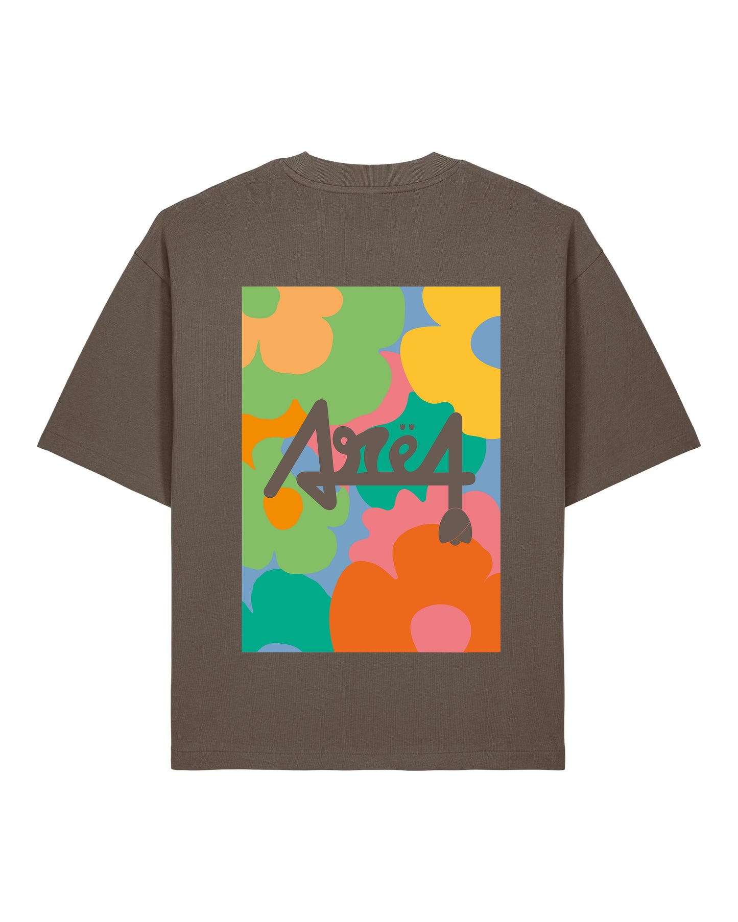 T-shirt Floral - Mocha
